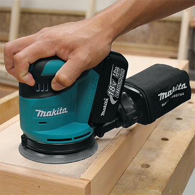 Lijadora orbital Inalámbrica 5" 18V DBO180Z Makita 3