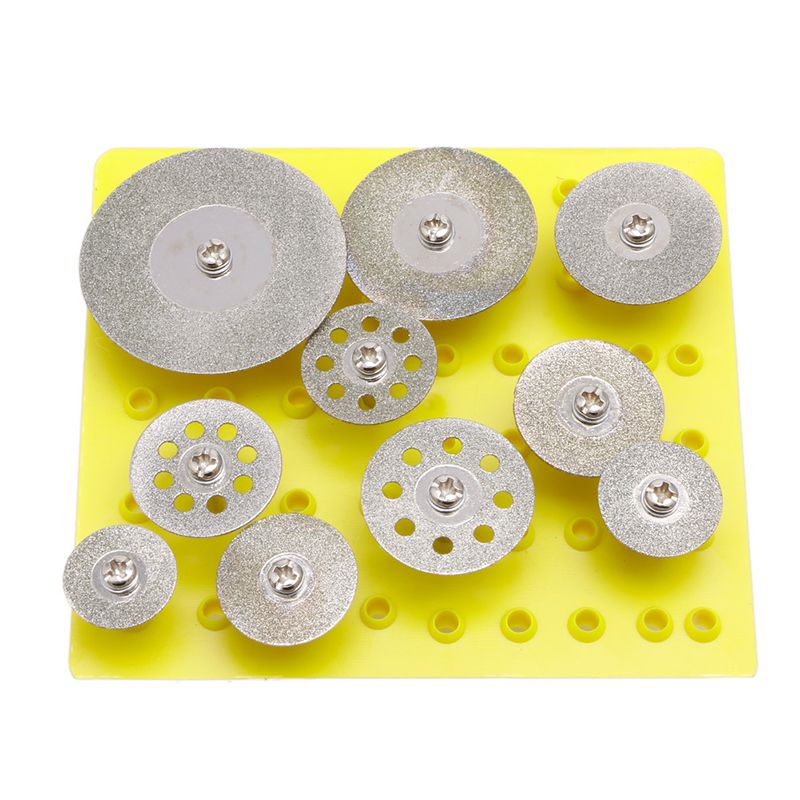 Mini discos diamantados juego con 10 Pz 290103 OBI