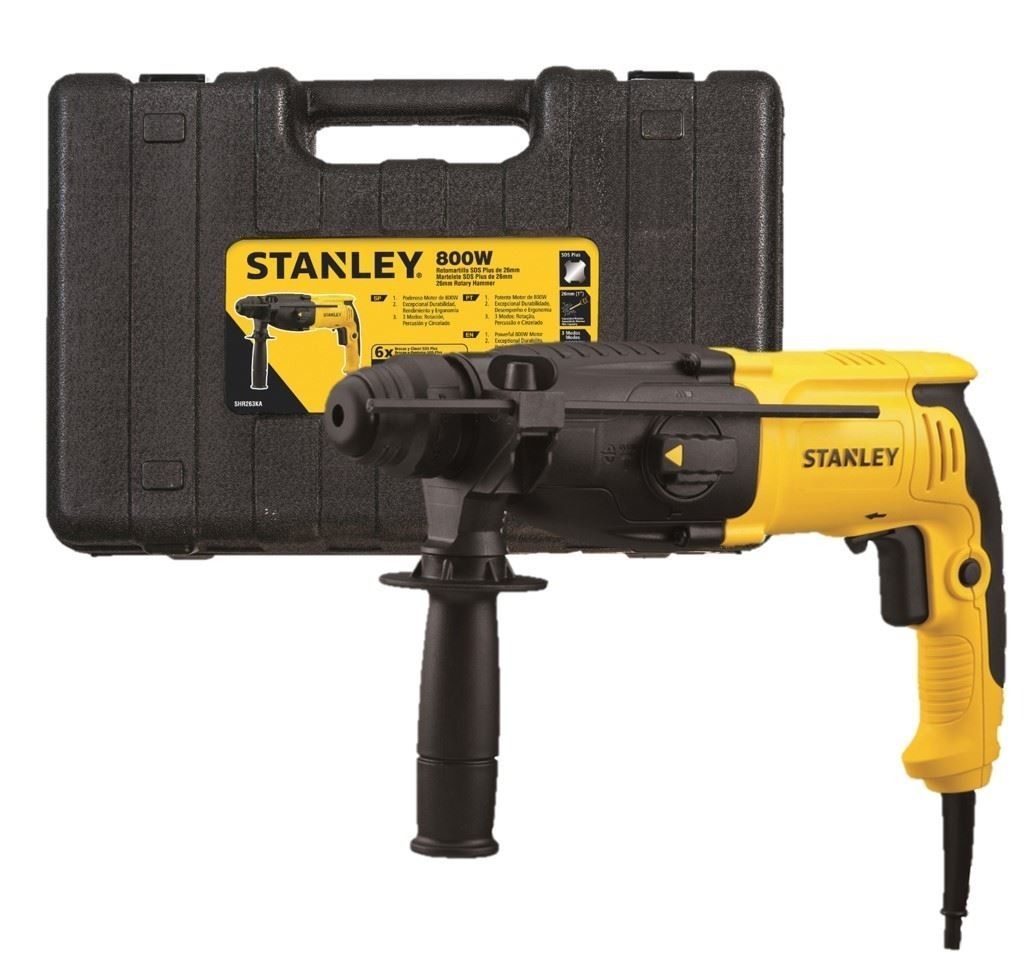 Rotomartillo 1 Pulg SDS plus 800W 0-1150RPM 3 modos SHR263KA Stanley