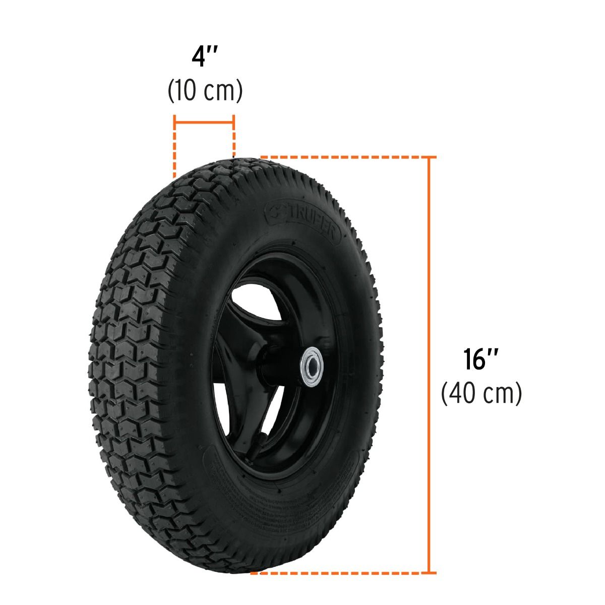 Carretilla 5.5 ft3 Neumática 11752 CAT-50ND Truper 3