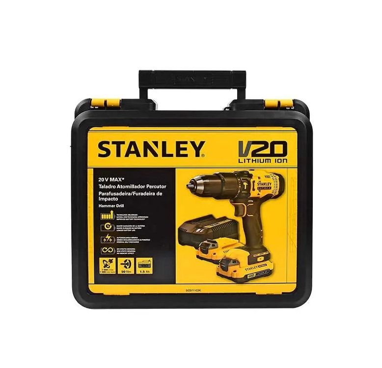 Rotomartillo 1/2 Pulg 20V VVR SCD711C2K Stanley 7