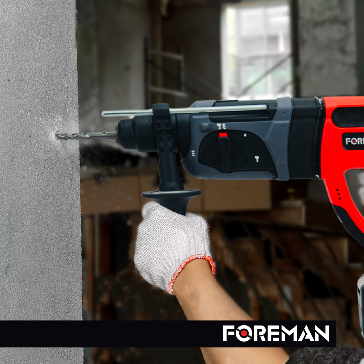 Rotomartillo inalámbrico 21V FO24AVT FOREMAN 5