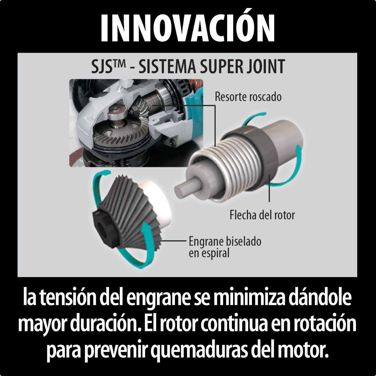 Rectificador 1/4 Pulg 750W VV GDO800C Makita 6