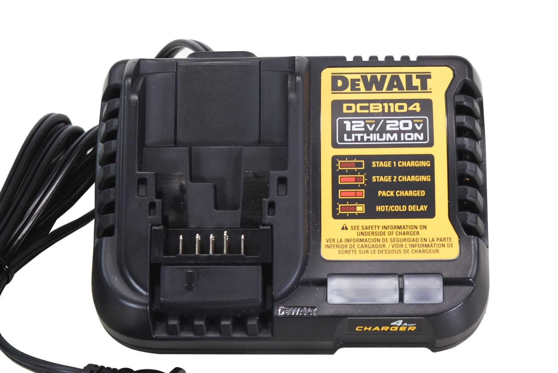 Cargador de Baterías 4Ah 12/20V DCB1104-B3 DeWalt 3