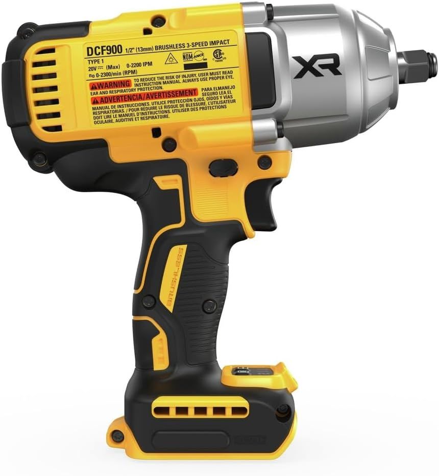 Llave de Impacto 20V MAX 1/2” DCF900B DeWalt 5