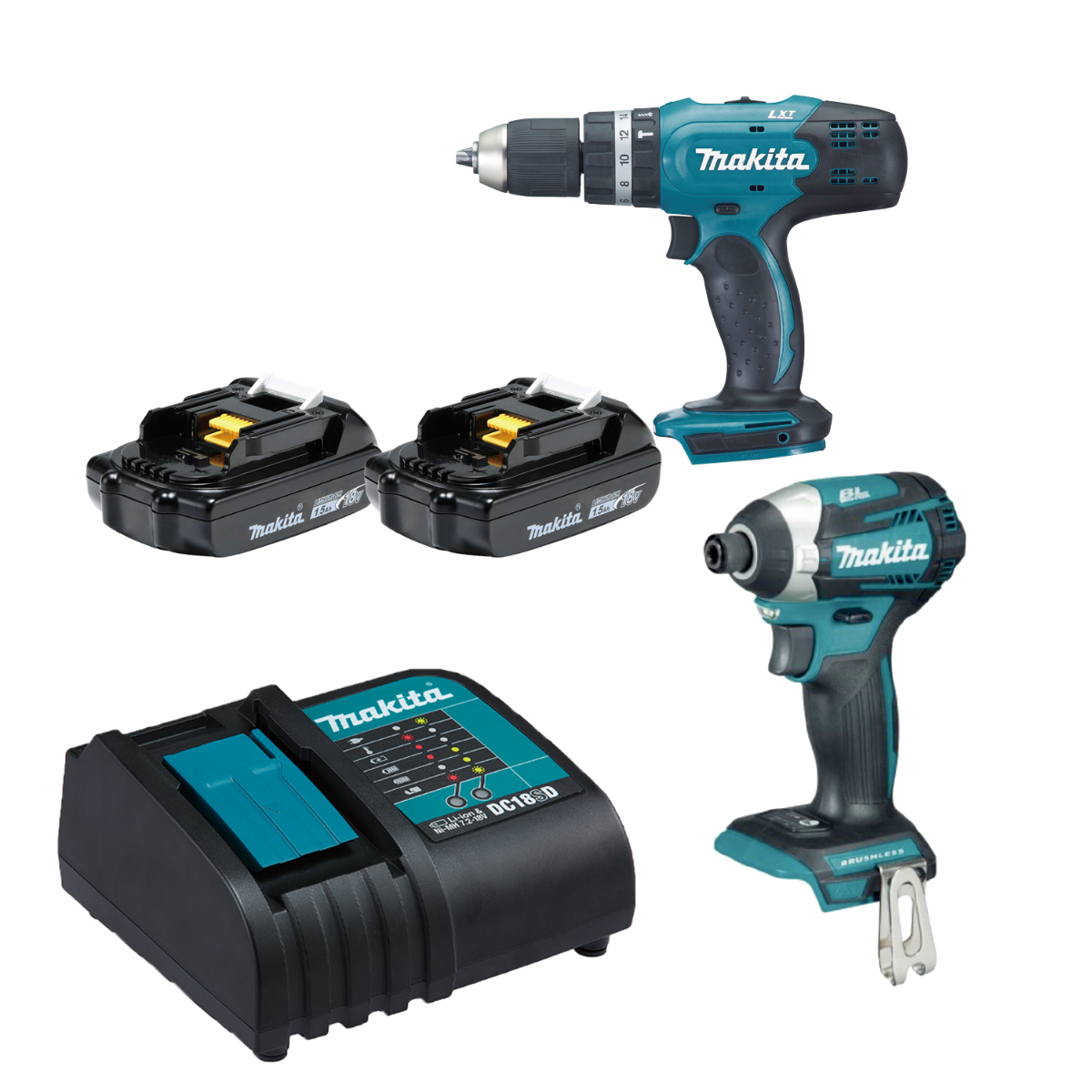 Combo Rotomartillo DHP453-Atornillador DTD156 18V DLX2336SYX Makita 3