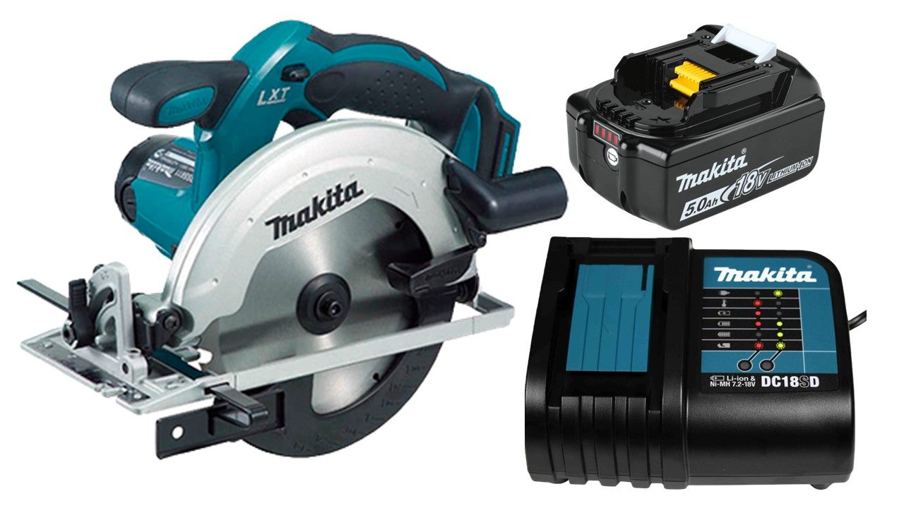 Sierra circular inalámbrica 6-1/2” 18V LXT DSS611STX2 Makita
