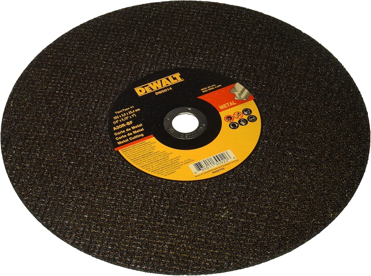 Disco Corte De Metal 14" DW0014 DeWalt 2