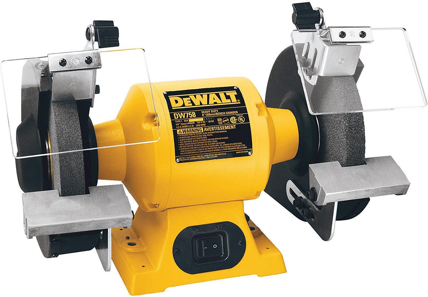 Esmeril de banco 8 Pulg 500W DW758 DeWalt