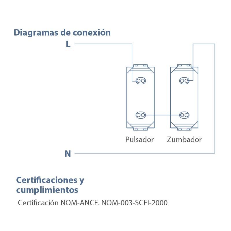 Pulsador para timbre MODUS E2005 Bticino 4