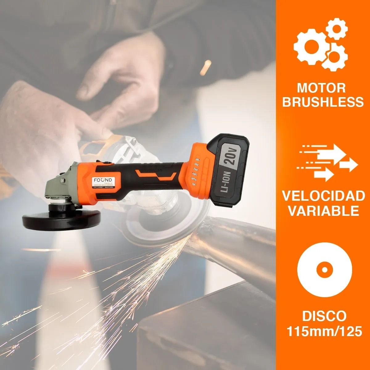 Combo Inalámbricos 20V HR4EN1-10 Found Tools 5