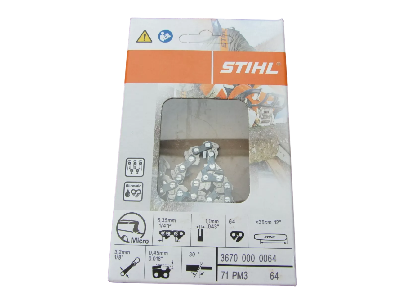 Cadena De 12” Para Motosierra 1/4" P Picco Micro 3 (PM3), 1.1 mm Stihl 2