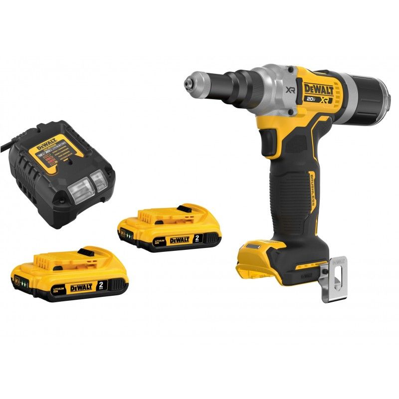 Remachadora de 1/4" 20V MAX* XR® DCF414D2-B3 DeWalt 7