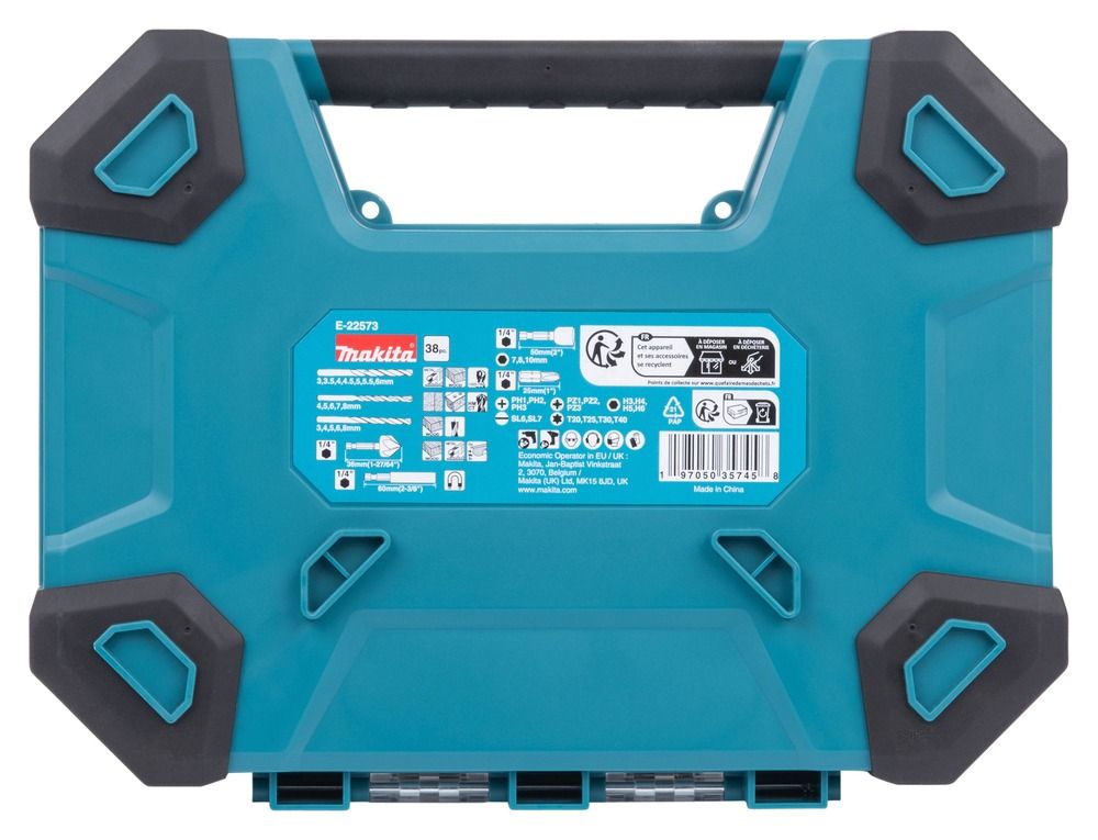 Estuche con brocas surtidas 38 Pz E22573 Makita 5