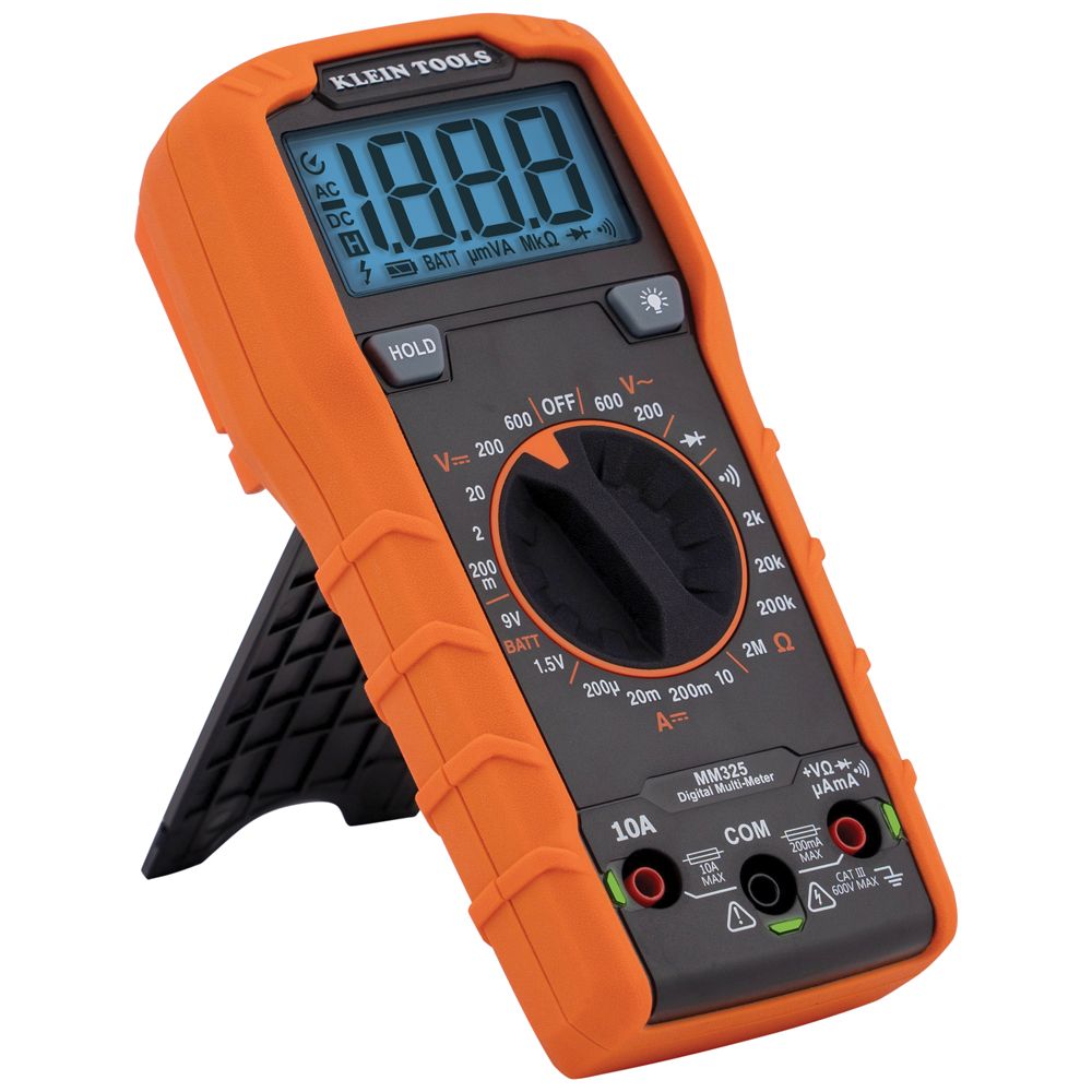 Multímetro digital con selección manual de rango de 600 V MM325 Klein Tools 2