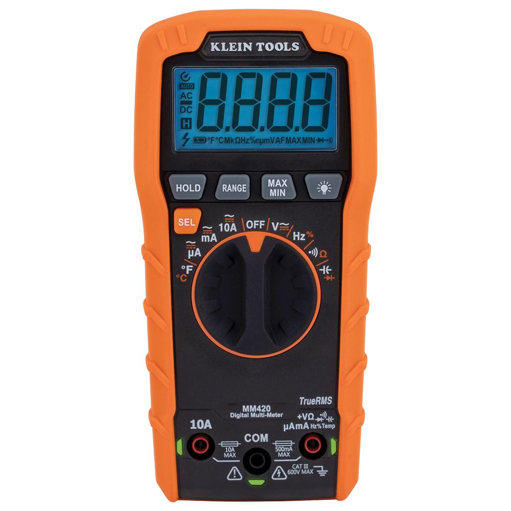 Multímetro digital de rango automático de 600 V MM420 Klein Tools 2
