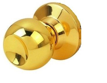 Cerradura Tubular Perilla Entrada Principal Latón Brillante 0255-33 Soprano 2