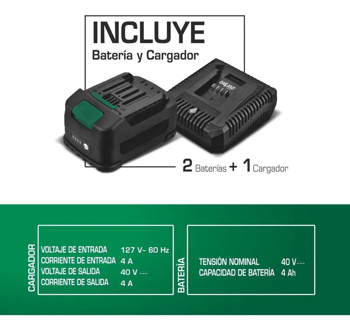 Rotomartillo 1/2” 40V TC-2000PT Oakland 5