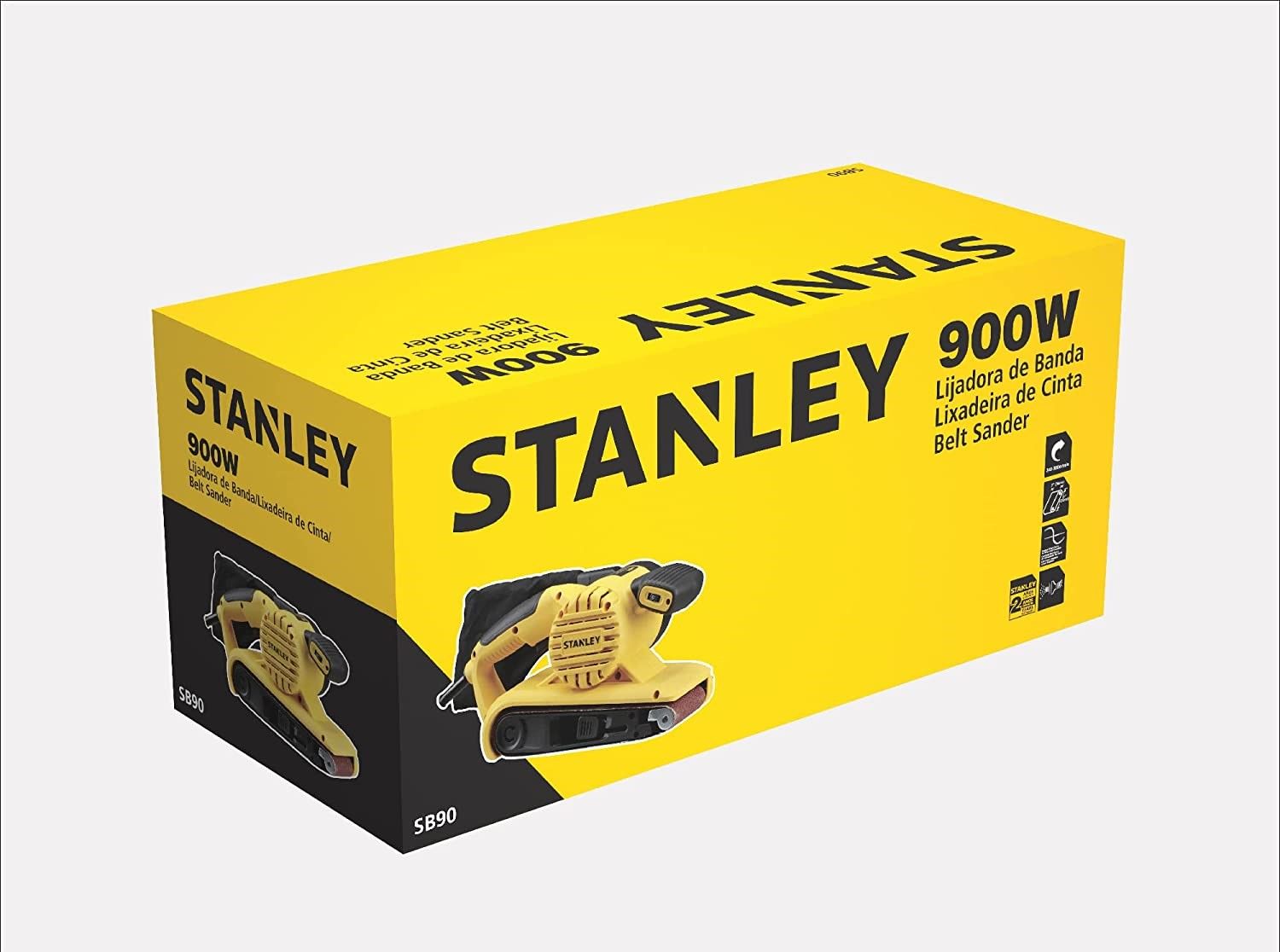 Lijadora de banda 900W 3X21 Pulg VV SB90 Stanley 10