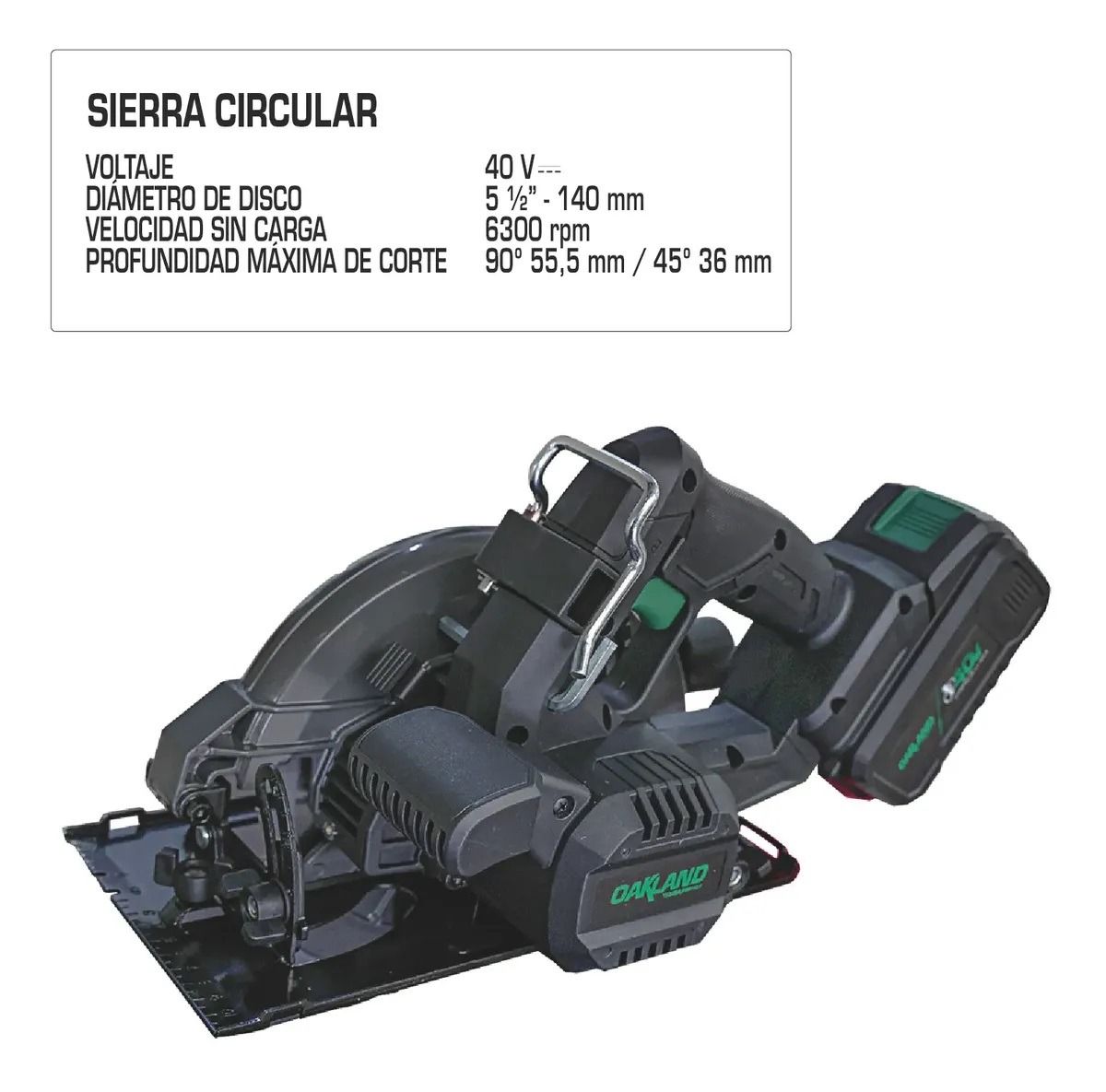 Sierra Circular 7 1/4” 40V SC-0140PT Oakland 4