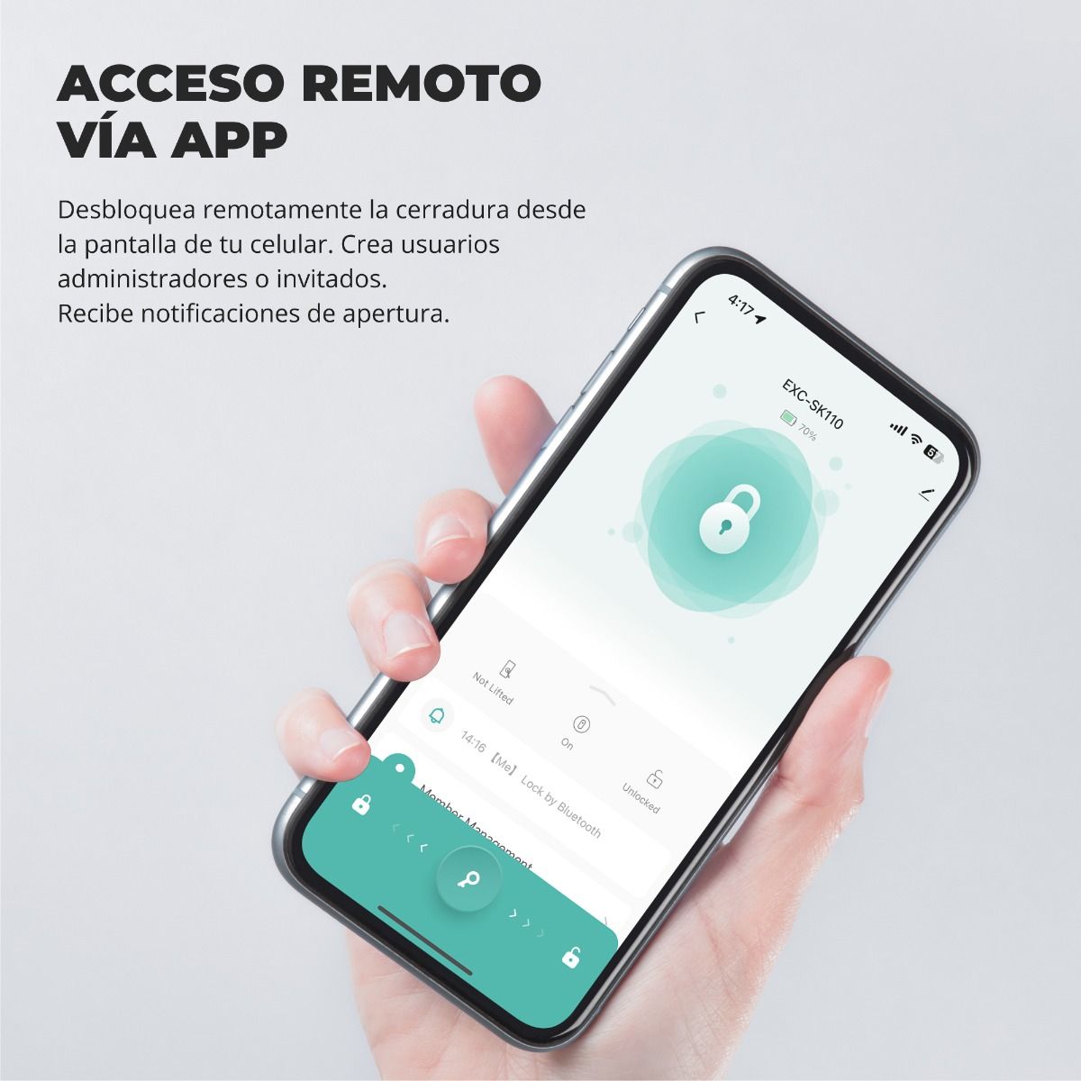Cerradura inteligente EXC-SK110 Excel 5