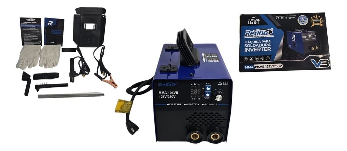 Soldadora Inverter MMA-195VB Redbo 6