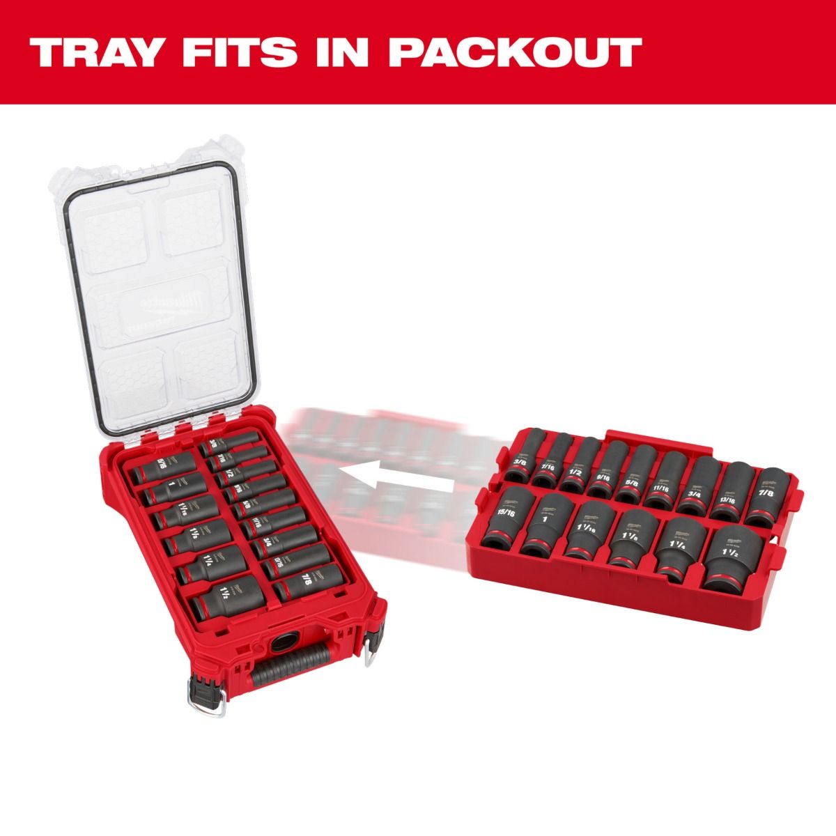 Juego Dados de Impacto SHOCKWAVE Impact Duty™ 1/2" 15 Pzs 49-66-6817 Milwaukee 5