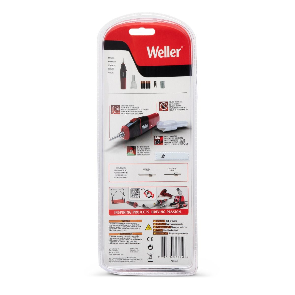 Cautín inalámbrico de 6 W / 8 W WLIBAK8 Weller 8